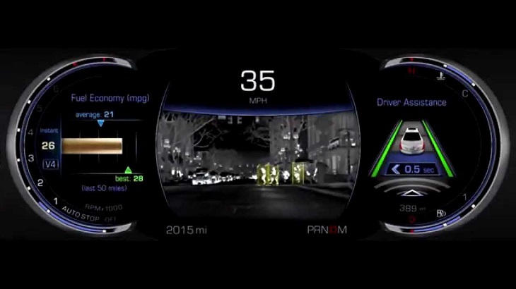 Cadillac CT6 night vision system