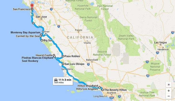 route 1 california road trip
