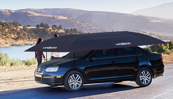 lanmodo sunshade car tent for camping parking