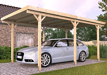 wooden car port