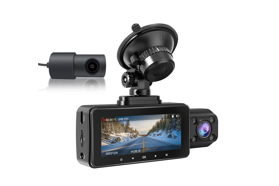 Lanmodo D1 3-Channel 4K Dash Camera