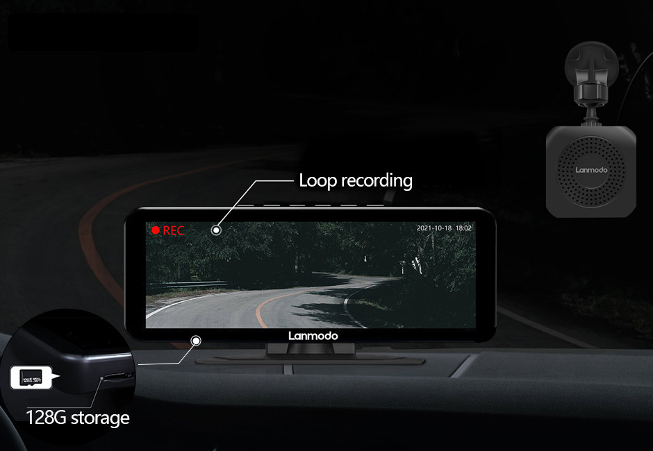 Lanmodo Vast M1 — 1080P Night Vision System with Dashcam